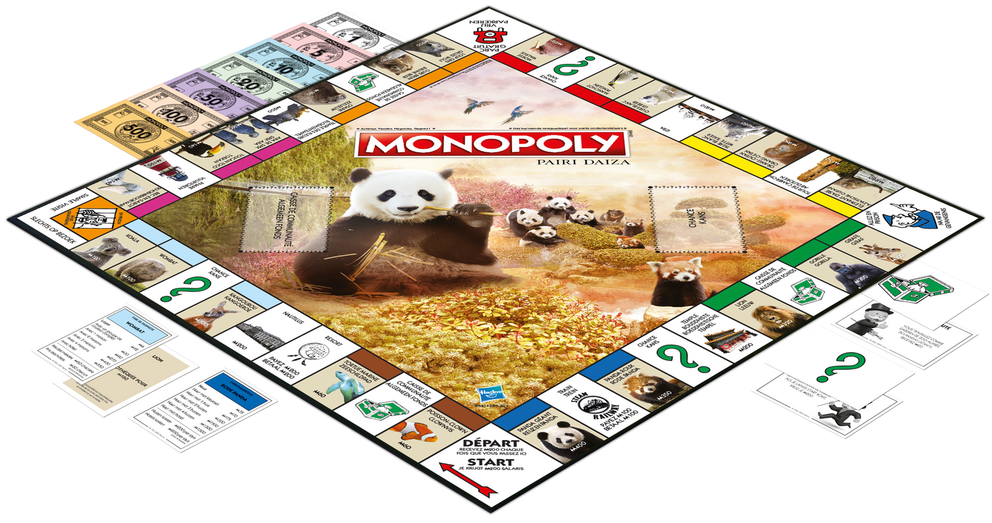 Pre-order Monopoly Pairi Daiza (NL-FR) (levering in maart 2024)