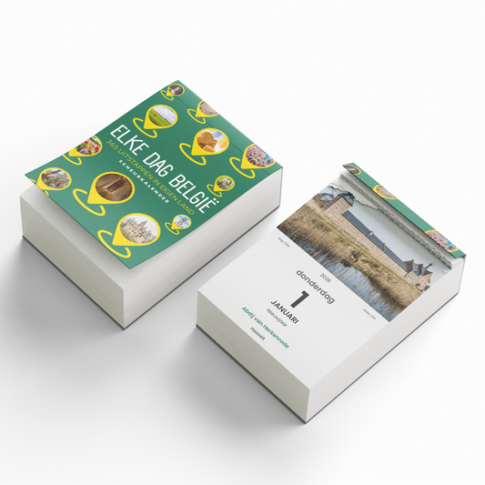 PRE-ORDER: Scheurkalender 'ELKE DAG BELGIË' (levering vanaf 13/10/2025)